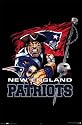 New England Patriots (Flex Mascot, Logo) Sports Poster Print - 24" X 36"
