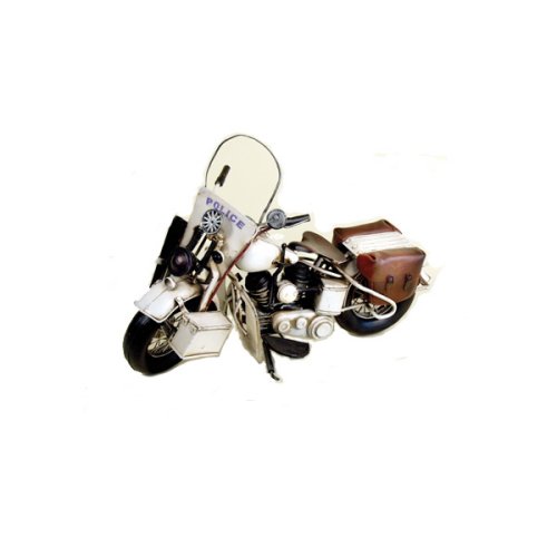 SunKid - Oldtimer R�tro - Moto de Police - Blanc