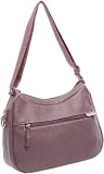 Paquetage Petite Besace, Sac port&eacute; &eacute;paule femme - Mauve Synth&eacute;tique