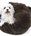 Shag Cuddle Cup Bed For Dogs By Susan Lanci - Brown - Large by Susan Lanci Designs