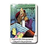 Londons Times Funny Medicine Cartoons - Good News Bad News On Anti-Depressants - Light Switch Covers - single toggle switch