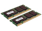 * 2GB KIT* 2 x Crucial 1GB DDR2 PC2-5300 RAM - 200-pin SODIMM CT2KIT12864AC667