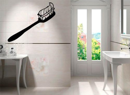Tooth Brush Paste Kids Children Bathroom Mural Wall Art Decor Vinyl Sticker z744