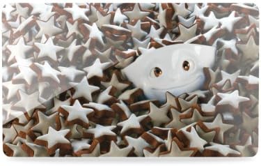 TASSEN Breakfast Board with Design, Cinnamon Star Edition, 9.2 x 5.6 Inches
