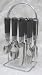 Kitchen & Housewares : Prime Pacific Trading Flatware Set wiht Black Handles, 24 Pieces