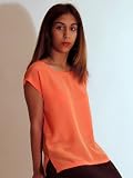 Classic Silk Shell - 100% Silk - Royal Silk - Orange - Small