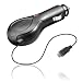 Wicked Chili KFZ-Ladekabel Autoladekabel 12V / 24V ausziehbar f�r LG Handy P500 OPTIMUS ONE / E720 OPTIMUS CHIC KFZ Lader mit Aufrollmechanismus (12V / 24V, Kabelrolle, schwarz)