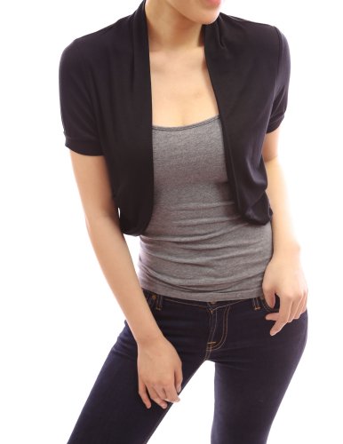 PattyBoutik Beautiful Short Sleeve Shrug Cardigan Top