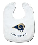 NFL St. Louis Rams White Snap Bib with Team Logo