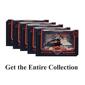 Harley Davidson Knife & Key Chain Collectible Set of 5-NIB