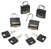 Master Lock #131Q 4PK 1-3/16" Brass Padlock