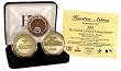 Houston Astros 24kt Gold and Infield Dirt 3 Coin