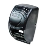 Toilet Paper Dispenser, 2 Standard Rolls,7 1/2Wx7Dx12 3/4H, Transparent Black SNJR3590TBK