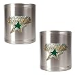 Dallas Stars NHL 2pc Stainless Steel Can Holder Set- Primary Logo by Great American Products