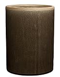 HomArt Mulberry Ceramic Cylinder Vase, Medium, Brown