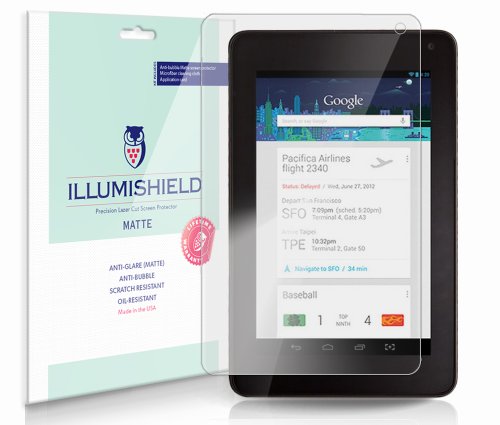 iLLumiShield - Hisense Sero 7 Lite (E270BSA) Anti-Glare (Matte) Screen Protector HD Clear Film / Anti-Bubble &amp; Anti-Fingerprint / Premium Japanese High Definition Invisible Crystal Shield - Free LifeTime Warranty - [3-Pack] Retail Packaging