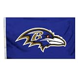 NFL Baltimore Ravens Logo Only 3-by-5 Feet Flag with Grommetts