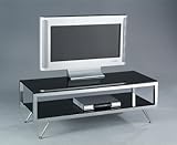 Metal With Glass Shelves TV Stand Entertainment Stand