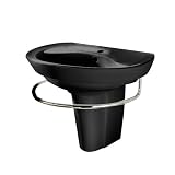 American Standard 0044.000.178 Ravenna Wall Hung Partial Pedestal Leg Only, Black