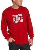  : DC Young Men's Pensque Long Sleeve Shirt, Red, Small
