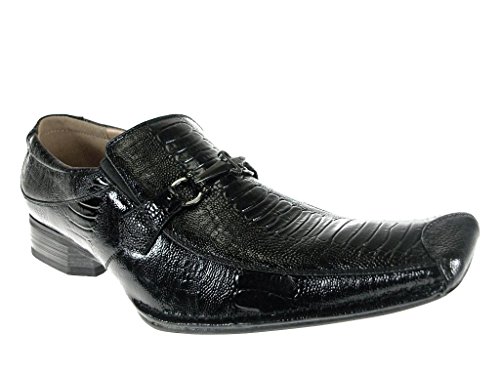 Ferro Aldo Men's 109188 Crocodile Texture Dress Loafers