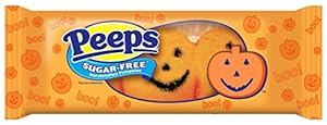 Marshmallow PEEPS Sugar-free Marshmallow Pumpkins, 1 Ounce (Pack of 12)