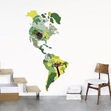 (20x28) Lambert-Zorn-Cailloux Continent Wall Stickers