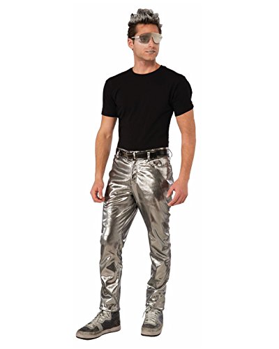 Men's Futuristic Silver Costume Pants