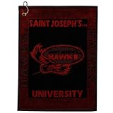NCAA Saint Joseph's Hawks Woven Jacquard Golf Towel