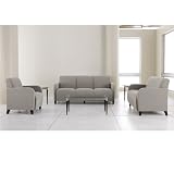Siena Reception Seating Group Avon Blue Fabric/Cherry Finish