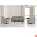 Siena Reception Seating Group Avon Blue Fabric/Cherry Finish
