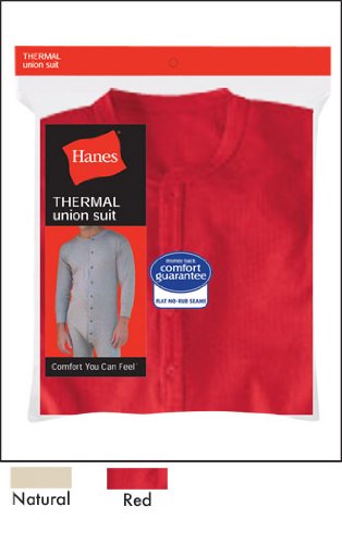 Hanes Thermal Union Suit 22806 XL/Red