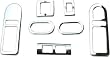 Custom Chrome Power Switch Cover Volkswagon New Beetle 1999-2005 Grills-Bumpers Molding-Trim