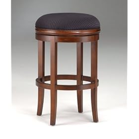 Oak View Backless Swivel Counter Stool - Cherry by Hillsdale