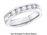 Top Quality Ladies Comfort Fit 14k. Solid Gold 1/4 ct. Genuine Diamond Wedding Ring
