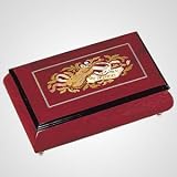 Jewelry : Italian Inlaid Wooden Violin Music Box