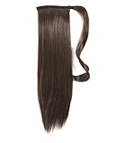 Forever Young Clip In Pony Tail Hair Extension Wrap Around Ponytail Hair Extension Piece Medium Brown 6#