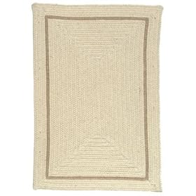 Colonial Mills Canvas Shear Natural Braided 12' Octagon Area Rug