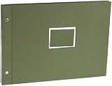 Semikolon Large (A4) Refillable Linen Photo Album, Irish Moss (20208)