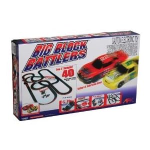 AFX Big Block Battler Race Set w Mega-G Cars 40ft by AFX