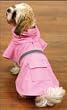 Dog Rain Coat - Pink w/ Reflective Stripe - XX-Large (XXL)