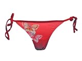 Guess Red/Teal Side Tie Butterfly Swimsuit-bottoms