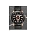 Harley-Davidson&reg; Bulova Black dial watch. Two-tone stainless steel case, Rose-gold and black. Luminous. WR50m/165ft. 78B115