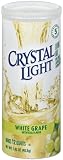 Crystal Light White Grape Drink Mix, 1.43-Ounce Canister (Pack of 6)