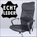 DESIGN CHEFSESSEL- DREHSTUHL - 1A NEUWARE - ECHT LEDER