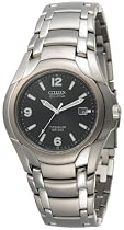 Citizen Men's Eco-Drive 180 WR100 Titanium Bracelet Watch #BM6060-57F