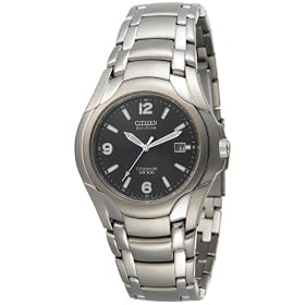 Citizen Men's Eco-Drive 180 WR100 Titanium Bracelet Watch #BM6060-57F