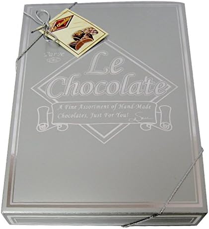 Le Chocolate Rectangular Collection - Chocolate Gift - Assorted Chocolate Truffles. (Silver)