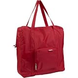 Baggallini Zip-Out Shopping Tote.Bagg - Medium - Rip Stop Nylon - Red