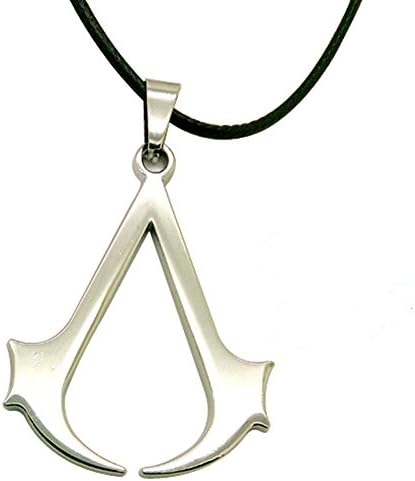 Assassin's Creed Logo Badge Cosplay Desmond Miles Necklace Braided Cord